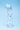 Clarity Seraphic Braid Glass Dildo on a light blue background
