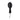 Black faux leather paddle on a white background