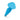 Blue silicone butt plug on a white background
