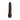 Chocolate-colored dildo on a white background