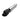 Black and silver Doxy Go Travel-Sized Wand Massager on a white background