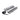 Set of chrome clothes pins with a black strap on a white background