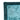 Teal blanket with textured border on a white background