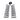 Set of silver clothes pins with a black strap on a white background