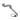 Metal chain flogger with a handle on a white background