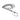 Metal chain flogger with a handle on a white background