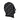 Black lace hood on a white background