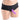 Black harness panties with a purple dildo on a white background