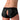 Black patterned harness underwear on a white background