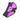 Purple and black lace harness on a white background