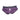 Purple and black patterned pegging harness on a white background