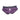 Purple and black patterned pegging harness on a white background