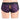 Purple lace underwear on a mannequin against a white background