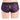 Purple lace underwear on a mannequin against a white background