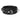 Black leather collar with metal buckles on a white background