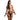 Woman wearing a black harness and garter set on a white background