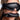 Black Padded Blindfold and Gag Set worn by a person.