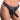 Black leather harness with garter belt on a white background