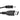 Black USB cable with connectors on a white background