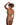 Woman wearing a black strappy bodysuit on a white background