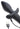 Black silicone butt plug with USB cable on a white background