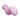 Pink silicone dildo on a white background