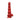 Red demon dildo on a white background