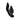 Black silicone butt plug on a white background