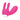 Pink and white The Royale Bunny Heat with two buttons on a white background