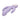 Purple silicone sex toy with a light on a white background