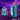 Creature Cocks Ursa Silicone Pussy Stroker with measurements against a purple landscape background, featuring the brand 'Creature Cocks'.