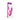 Pink V-gasm stimulator packaging with purple and white design on a white background