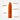 Orange VUSH bullet vibrator with features highlighted on a white background