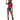 Model wearing Paisley Top with Belt Straps, Shorts, Belt, and Bandana