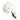 Metallic anal plug with white faux fur on a white background