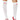 A pair of white nurse stockings with red crosses, designed to be worn with high heels.