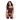 Woman wearing a burgundy Zebra Print Lace Corset Set with Garter Straps, Thong & Matching Stocking son a white background