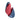 Red and blue Womanizer clitoral stimulator on a white background