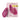 Pink clitoral stimulator with packaging on a white background