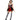 Person wearing a Queen of Hearts costume on a white background