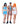 Models wearing Flinstones themed costumes