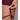 Yasmine Shimmer Mesh O-Ring Thigh Garter Chemise & G-String Set - Burgundy