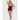 Yasmine Shimmer Mesh O-Ring Thigh Garter Chemise & G-String Set - Burgundy