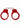 Shots Ouch Beginner Handcuffs - Red