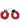 Shots Ouch Beginner's Handcuffs Furry - Red