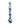 Icicles No. 8 Hand Blown Glass Massager - Clear w/Inside Blue Swirls