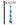 Icicles No. 8 Hand Blown Glass Massager - Clear w/Inside Blue Swirls