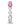Icicles No. 12 Hand Blown Glass Massager - Clear w/Rose Tip