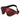 Scandal Black Out Eye Mask -  Black-Red