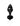 Icicles No. 44 Hand Blown Glass Butt Plug - Black